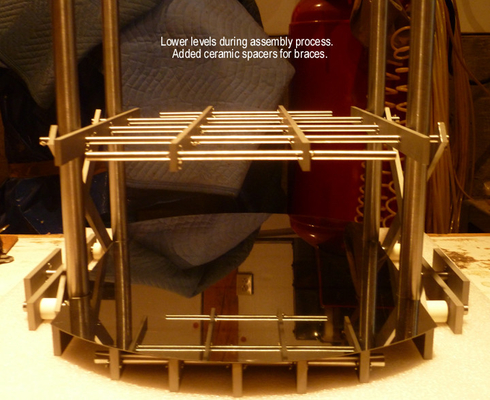LR Sand Blasting Tungsten Part 99.95٪ Min Tungsten Vacuum Furnace Frame
