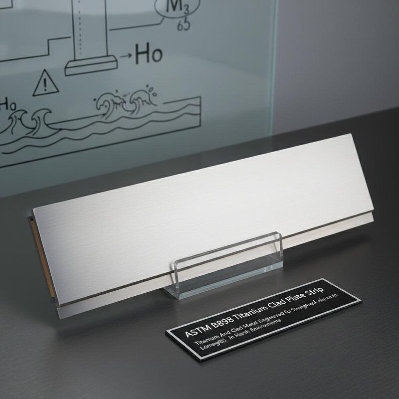 ASTM B898 الصفيحة المغطاة بالتيتانيوم شريط التيتانيوم والمعدن المغطى المصمم للقوة وطول العمر في البيئات القاسية